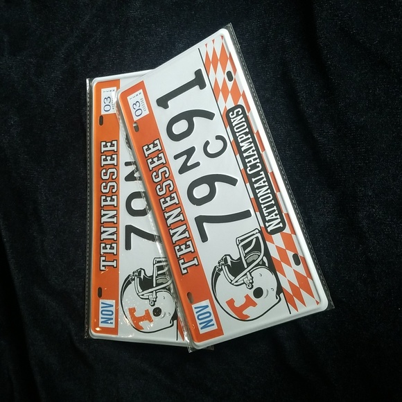 Tennessee, National Champions, License Plate replica, Set of 2 - Picture 1 of 4